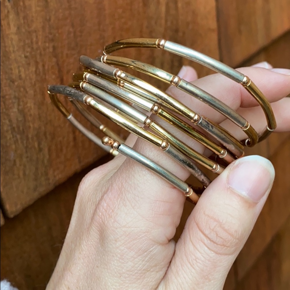 Gold Silver Rose 🌹 Gold Wrap Bracelet 💫